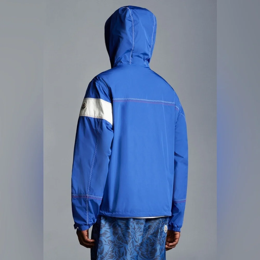 NWOT MONCLER Fujio Logo-Appliquéd Shell Hooded Jacket - Picture 3 of 14
